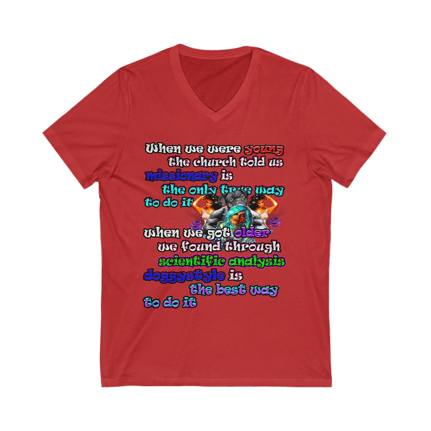 doggystyle - Unisex Jersey Short Sleeve V-Neck Tee