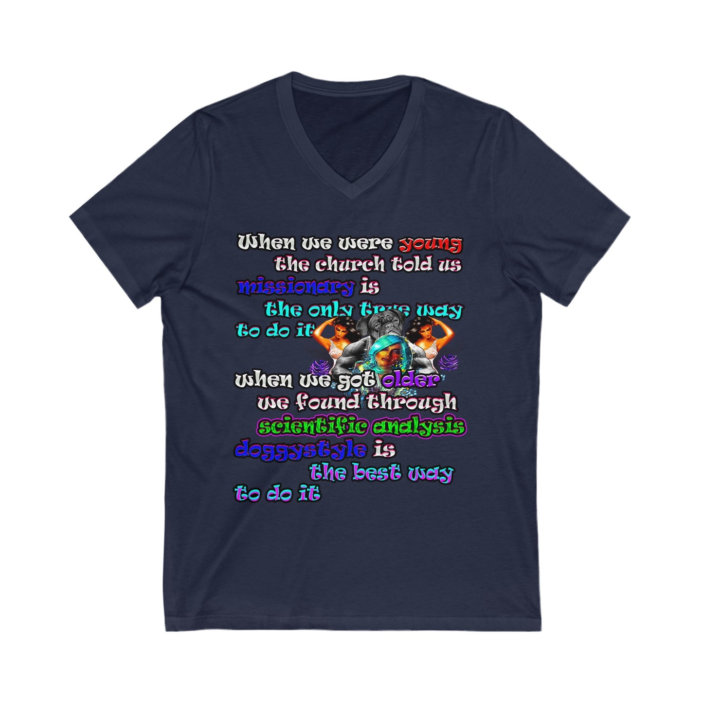 doggystyle - Unisex Jersey Short Sleeve V-Neck Tee