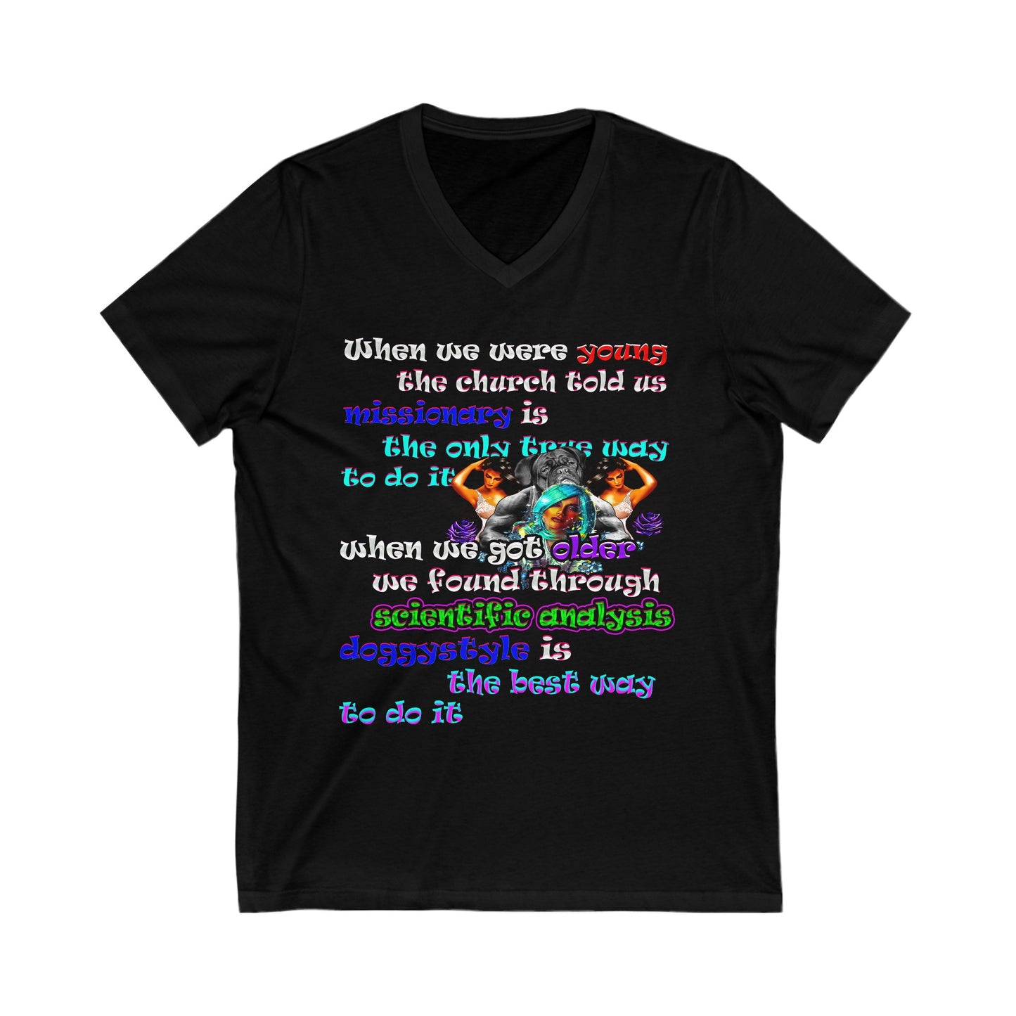 doggystyle - Unisex Jersey Short Sleeve V-Neck Tee