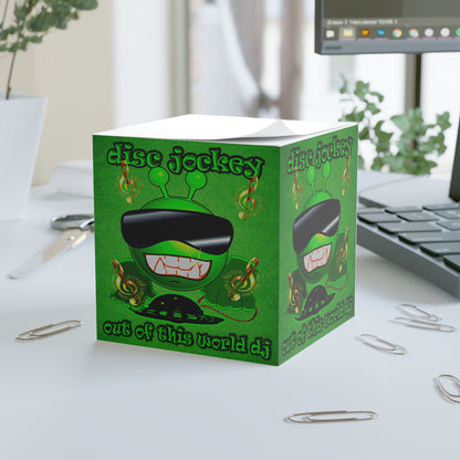 disc jockey - note cube (green turf)