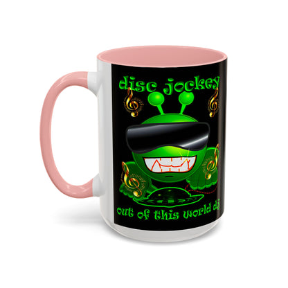 disc jockey - Accent Mug (black)