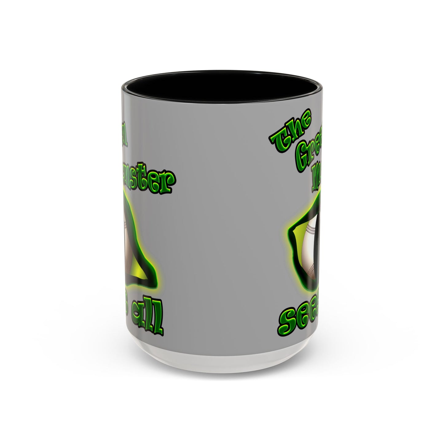green monster - Accent Mug (light grey)