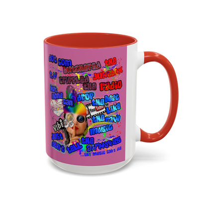 drop the beat - Accent Mug (light pink)