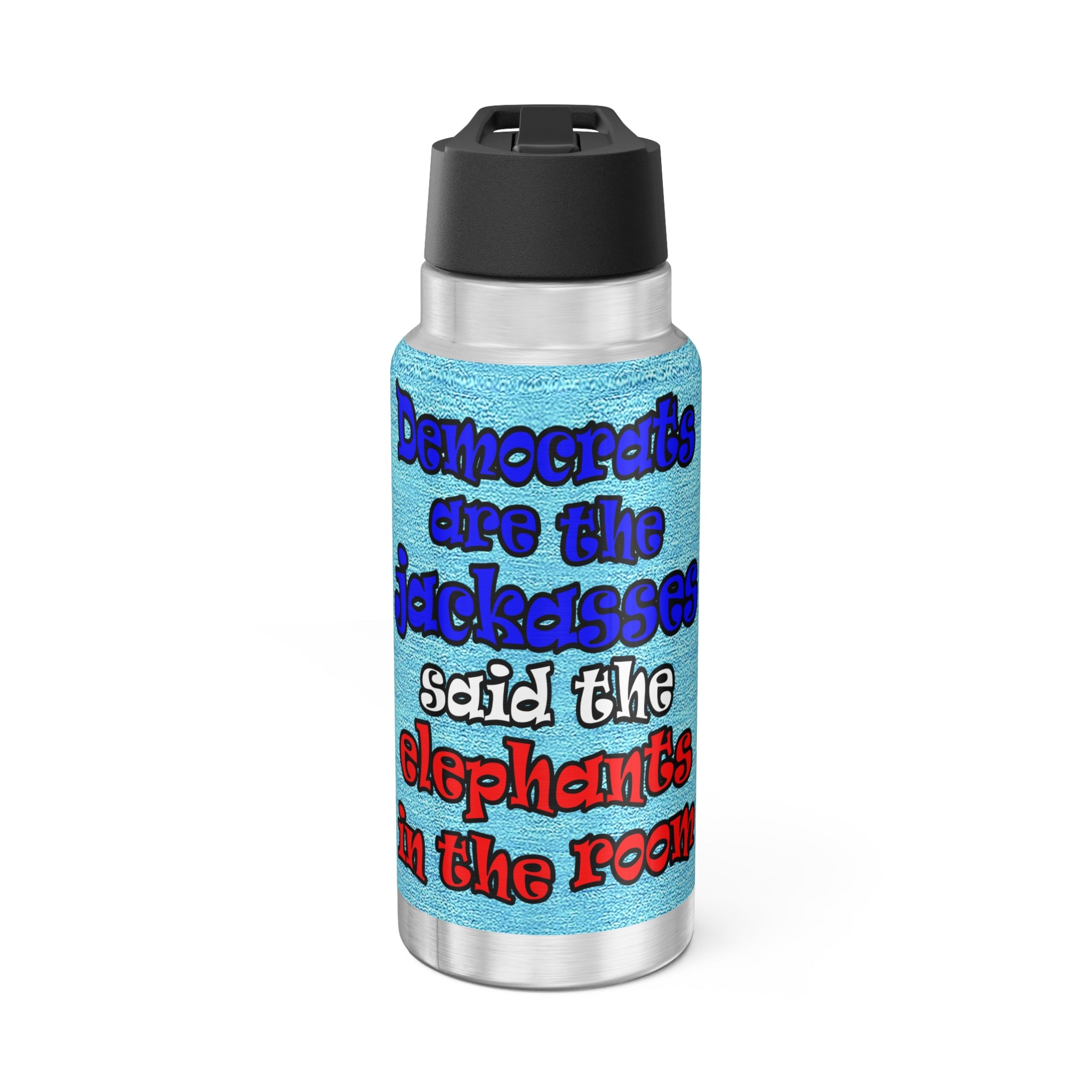 donkeys and elephants - Gator Tumbler, 32oz  (faded blue)