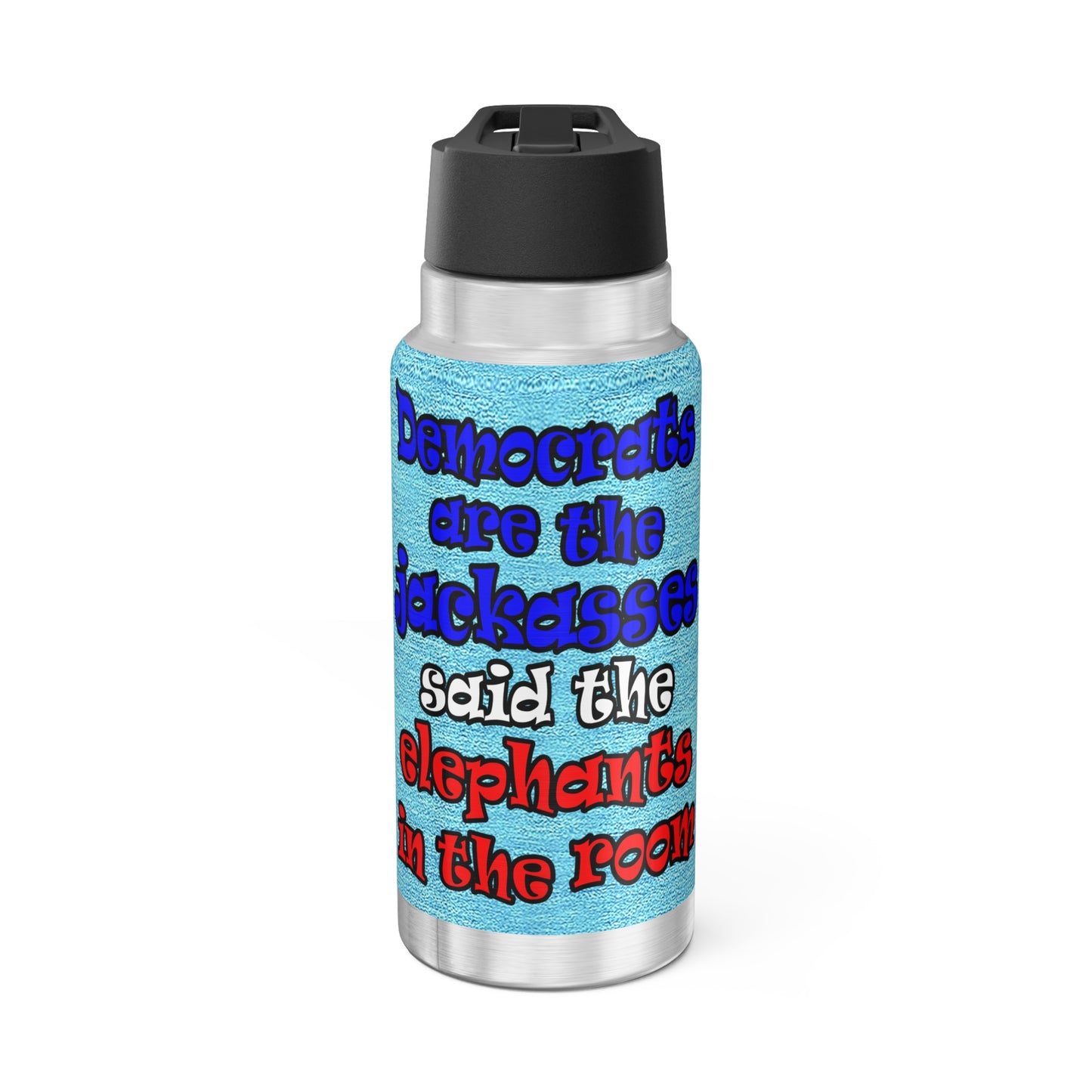 donkeys and elephants - Gator Tumbler, 32oz  (faded blue)