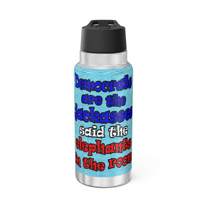 donkeys and elephants - Gator Tumbler, 32oz  (faded blue)
