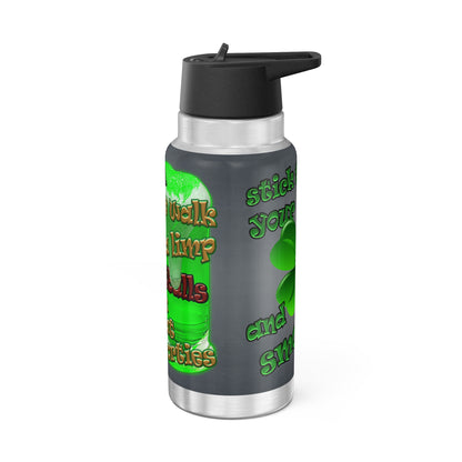 celtics logo - Gator Tumbler, 32oz  (grey-light grey)