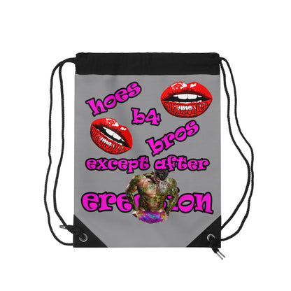 hoes b4 bros - Drawstring Bag (grey)