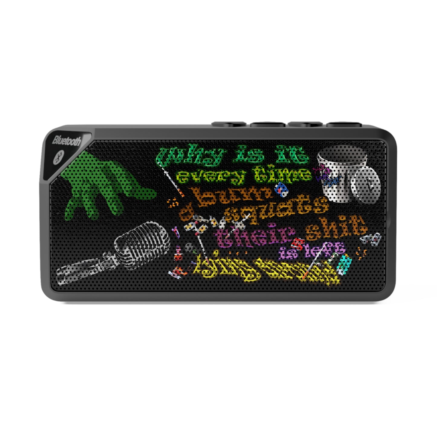 the bum's shit - Jabba Bluetooth Speaker (black)