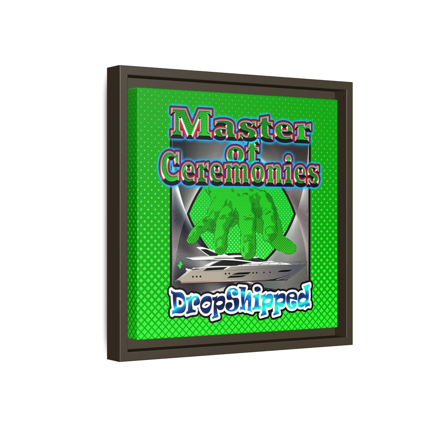 logo - framed canvas art (logo green)