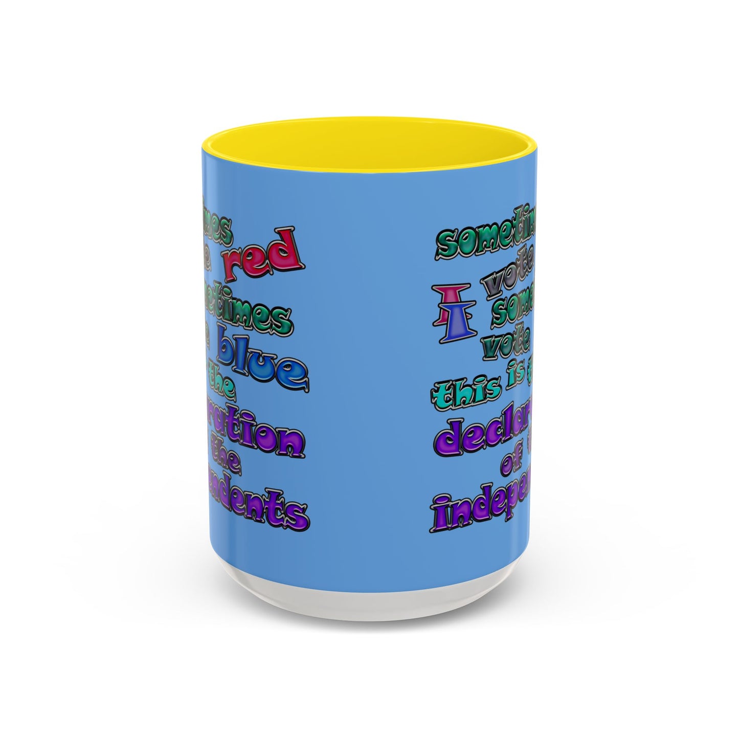 declaration of the independents - Accent Mug (light blue)