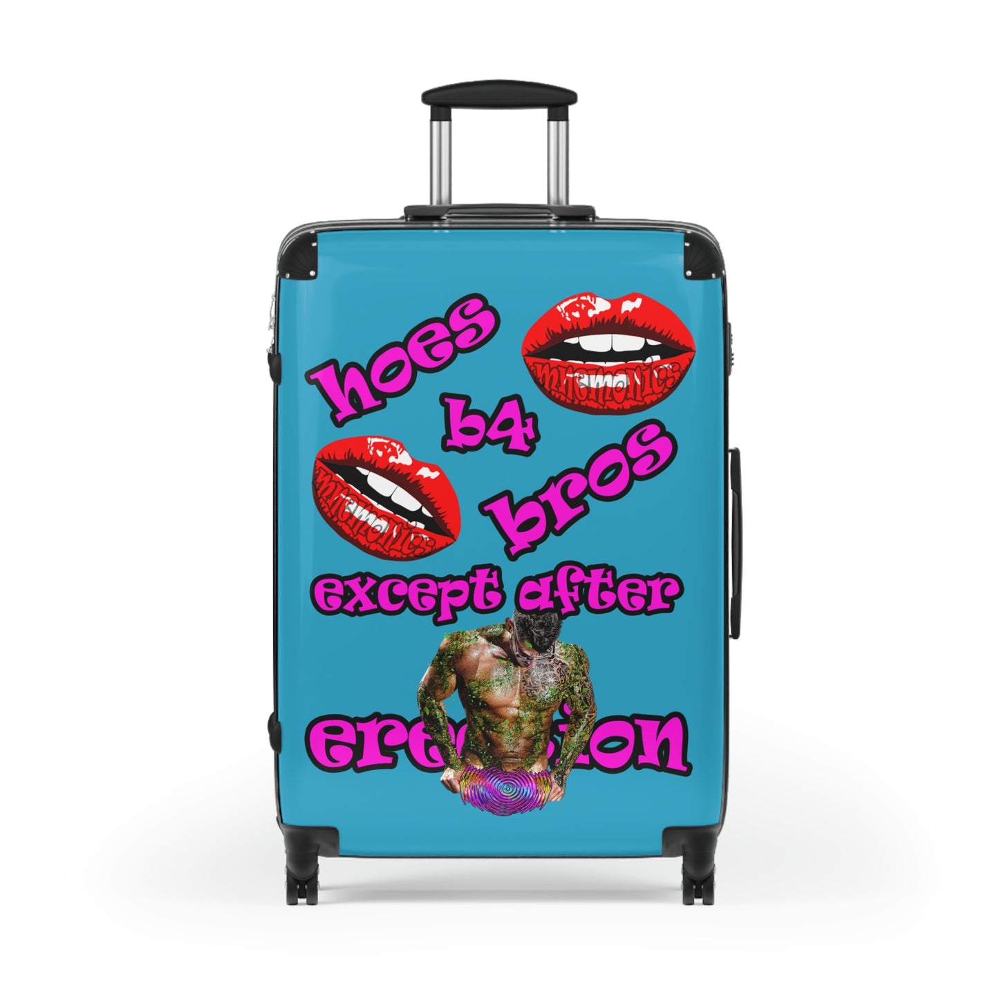 hoes b4 bros - Suitcase (turquoise)