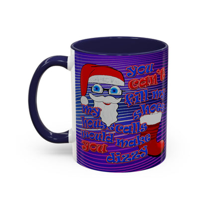 santa's shoes - Accent Mug (purple wave)