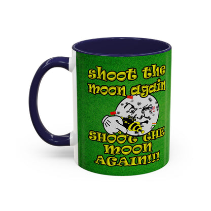 shoot the moon again - Accent Mug (green turf)