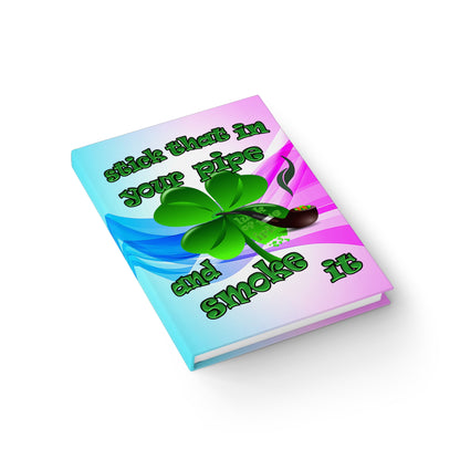 stick that in your pipe and smoke it - journal-blank (light blue-pink wave)