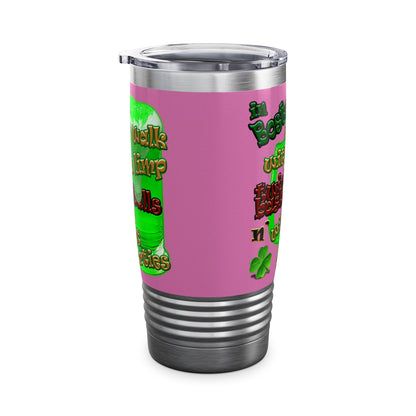 celtics logo - Ringneck Tumbler, 20oz (light pink)