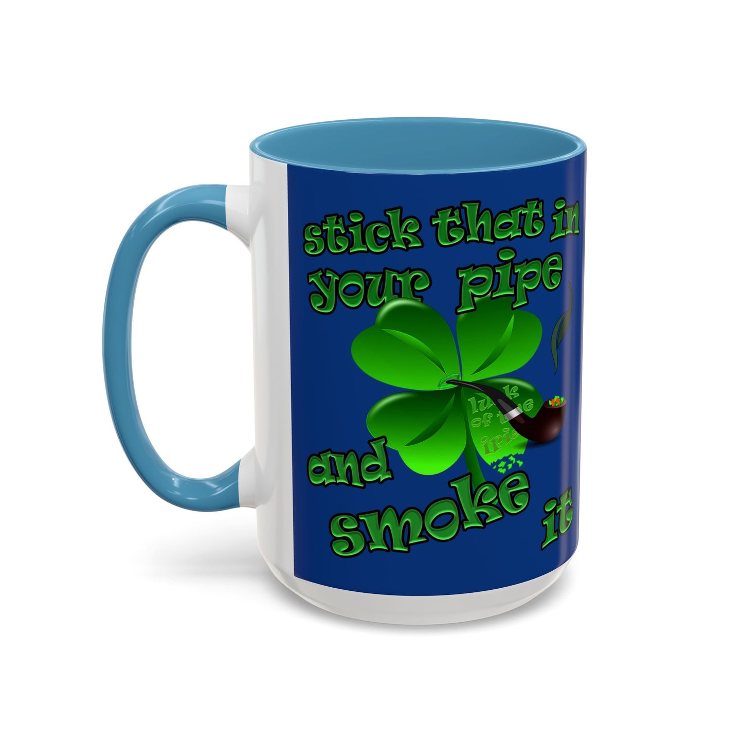 celtics logo - Accent Mug (dark blue)