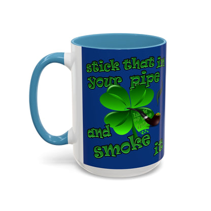 celtics logo - Accent Mug (dark blue)