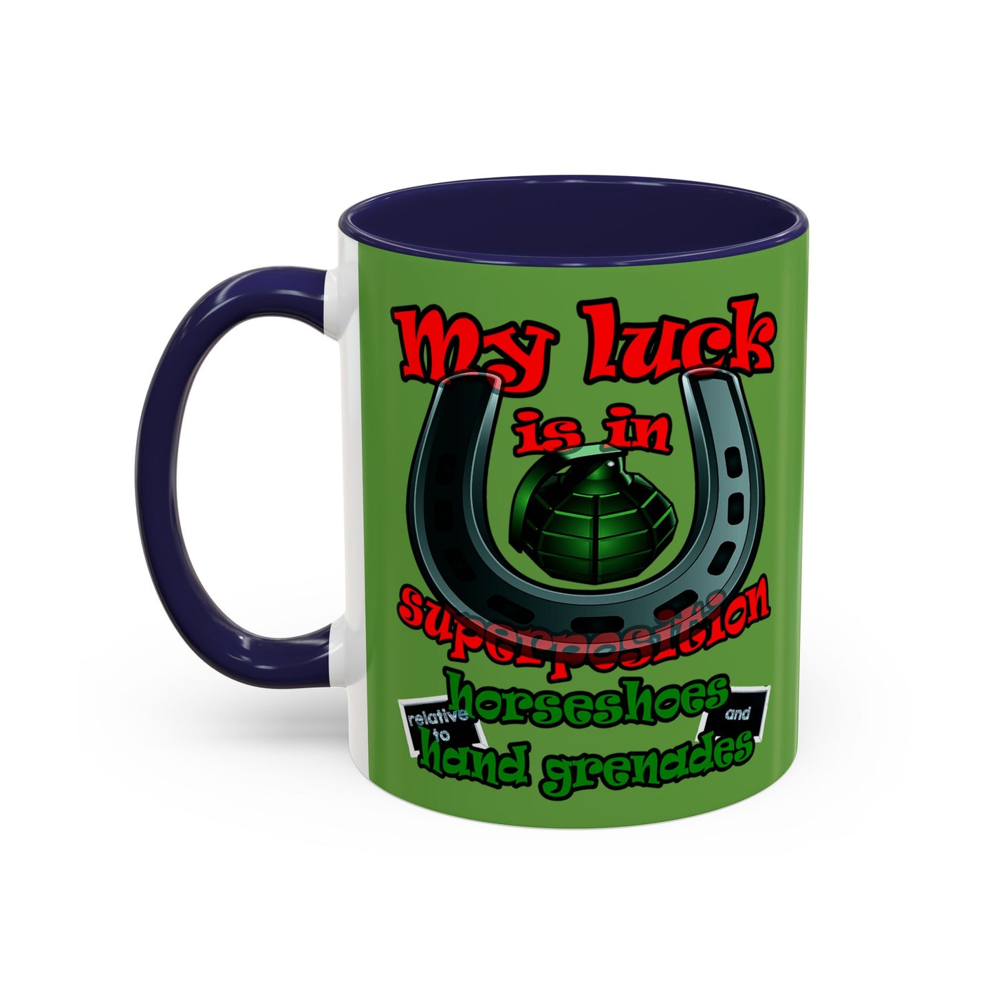 my luck - Accent Mug (green)