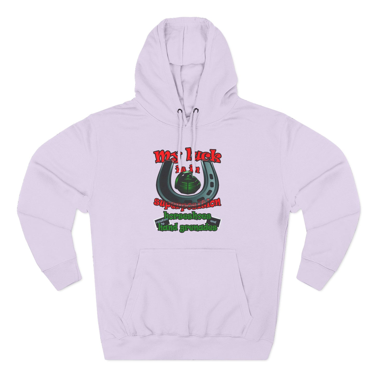 my luck - Three-Panel Fleece Hoodie