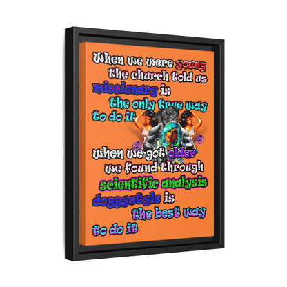 doggystyle - framed canvas art (crusta)