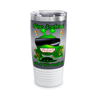 disc jockey - Ringneck Tumbler, 20oz (brushed nickel)