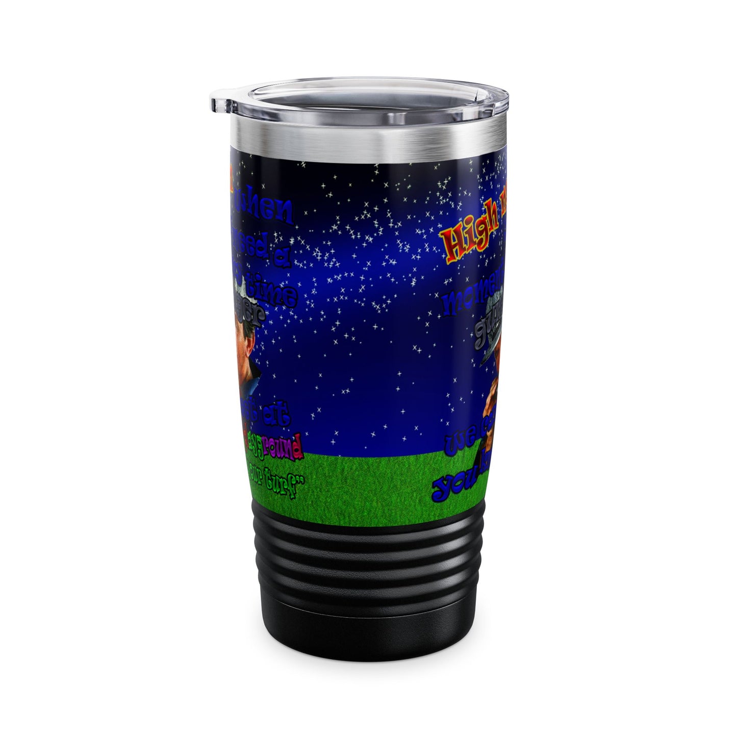 high noon - Ringneck Tumbler, 20oz ('snoops' background)
