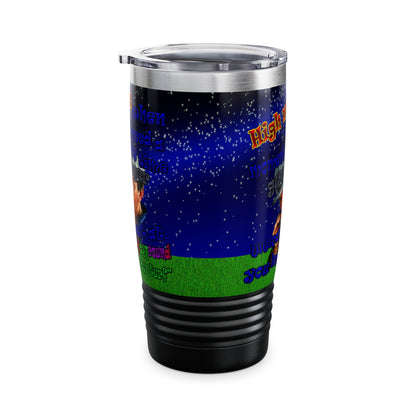 high noon - Ringneck Tumbler, 20oz ('snoops' background)