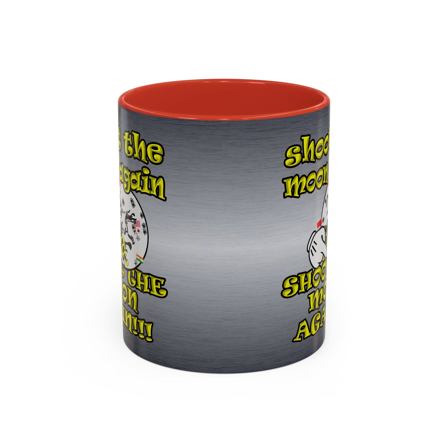 shoot the moon again - Accent Mug (brushed nickel)