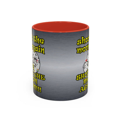 shoot the moon again - Accent Mug (brushed nickel)