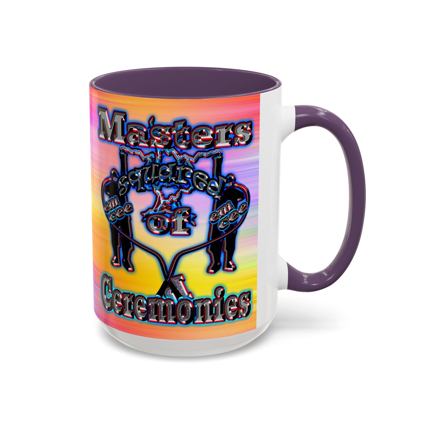 em cee squared - Accent Mug (color blur)