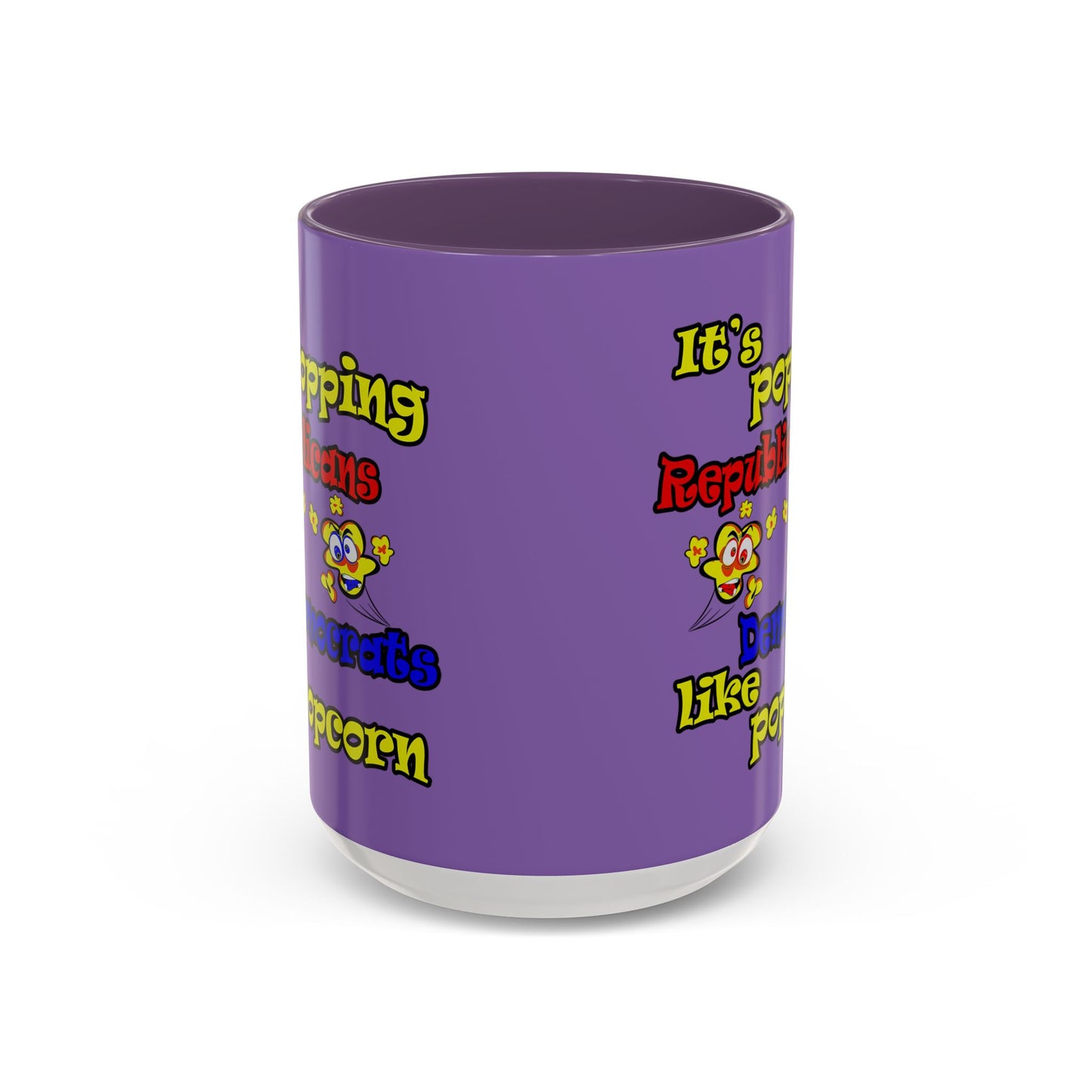 popping like popcorn - Accent Mug (light purple)