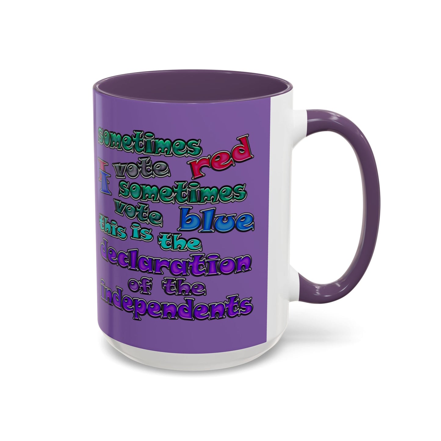 declaration of the independents - Accent Mug (light purple)