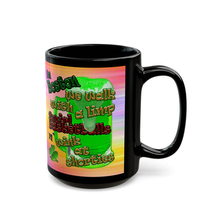 celtics logo - Black Mug (color blur)