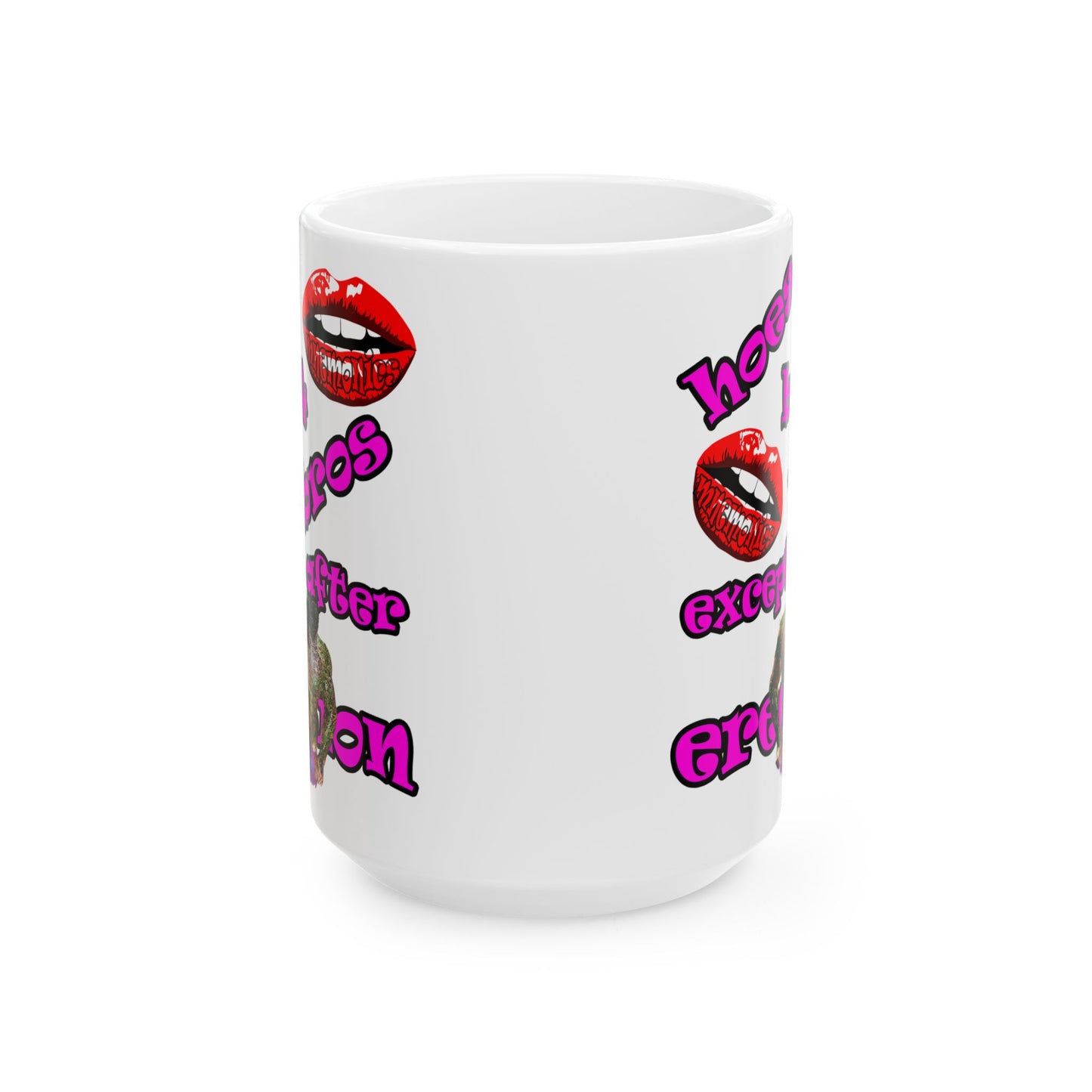 hoes b4 bros - White Mug (white)