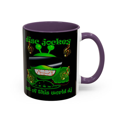 disc jockey - Accent Mug (black)