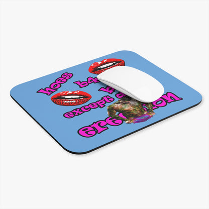 hoes b4 bros - Mouse Pad (Rectangle) (light blue)