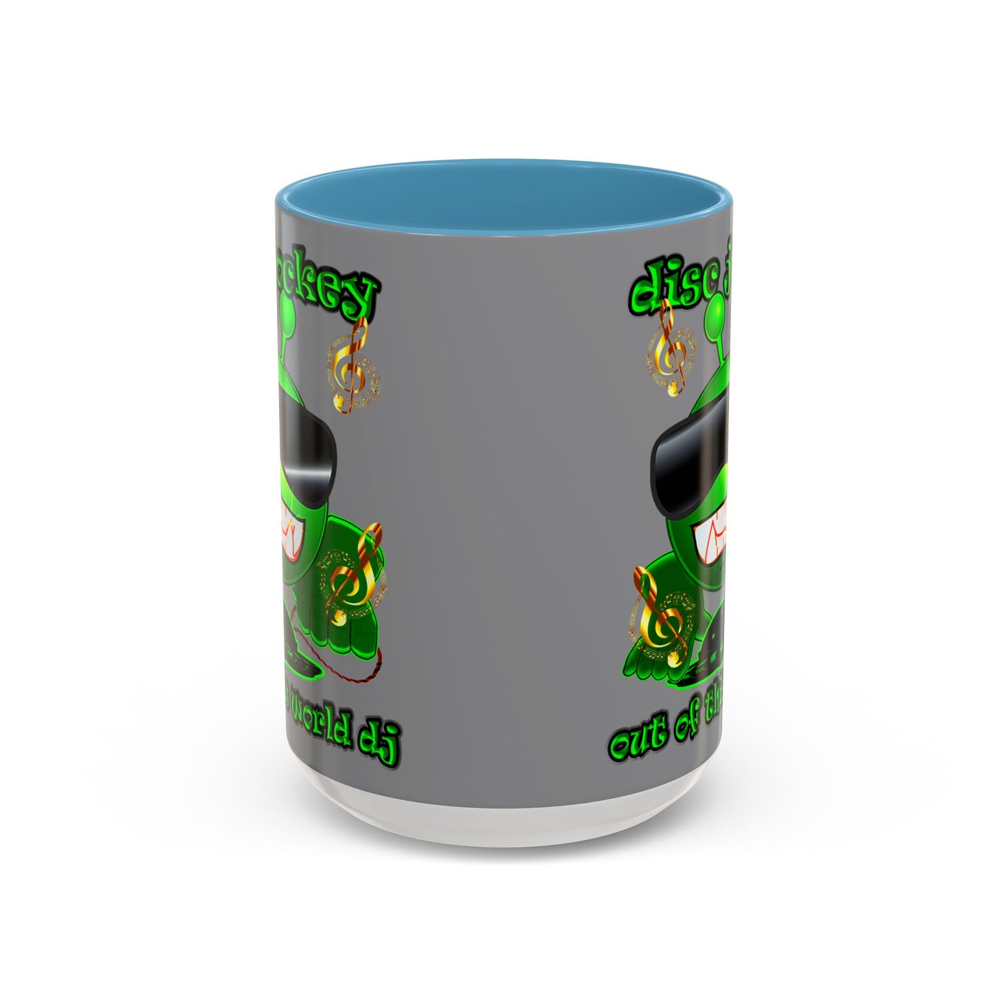 disc jockey - Accent Mug (grey)