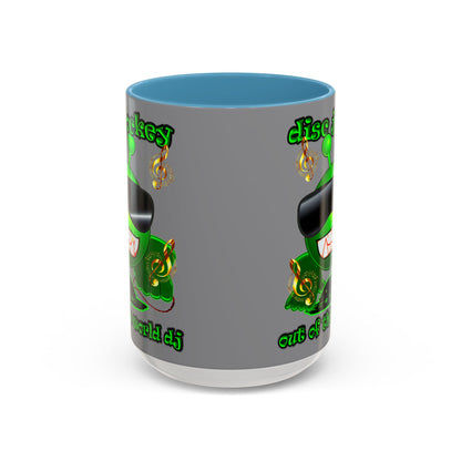 disc jockey - Accent Mug (grey)