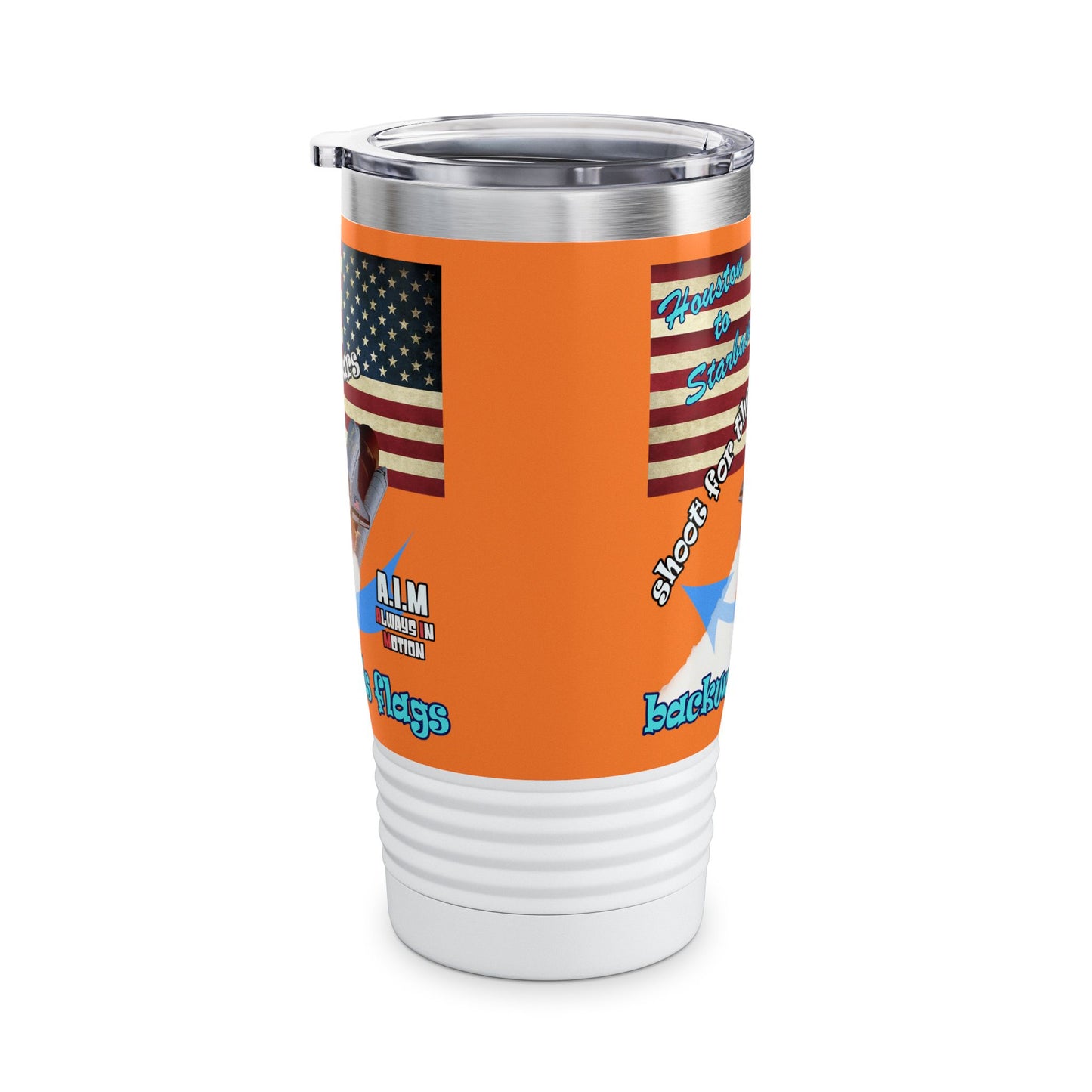 shoot for the stars - Ringneck Tumbler, 20oz (crusta)