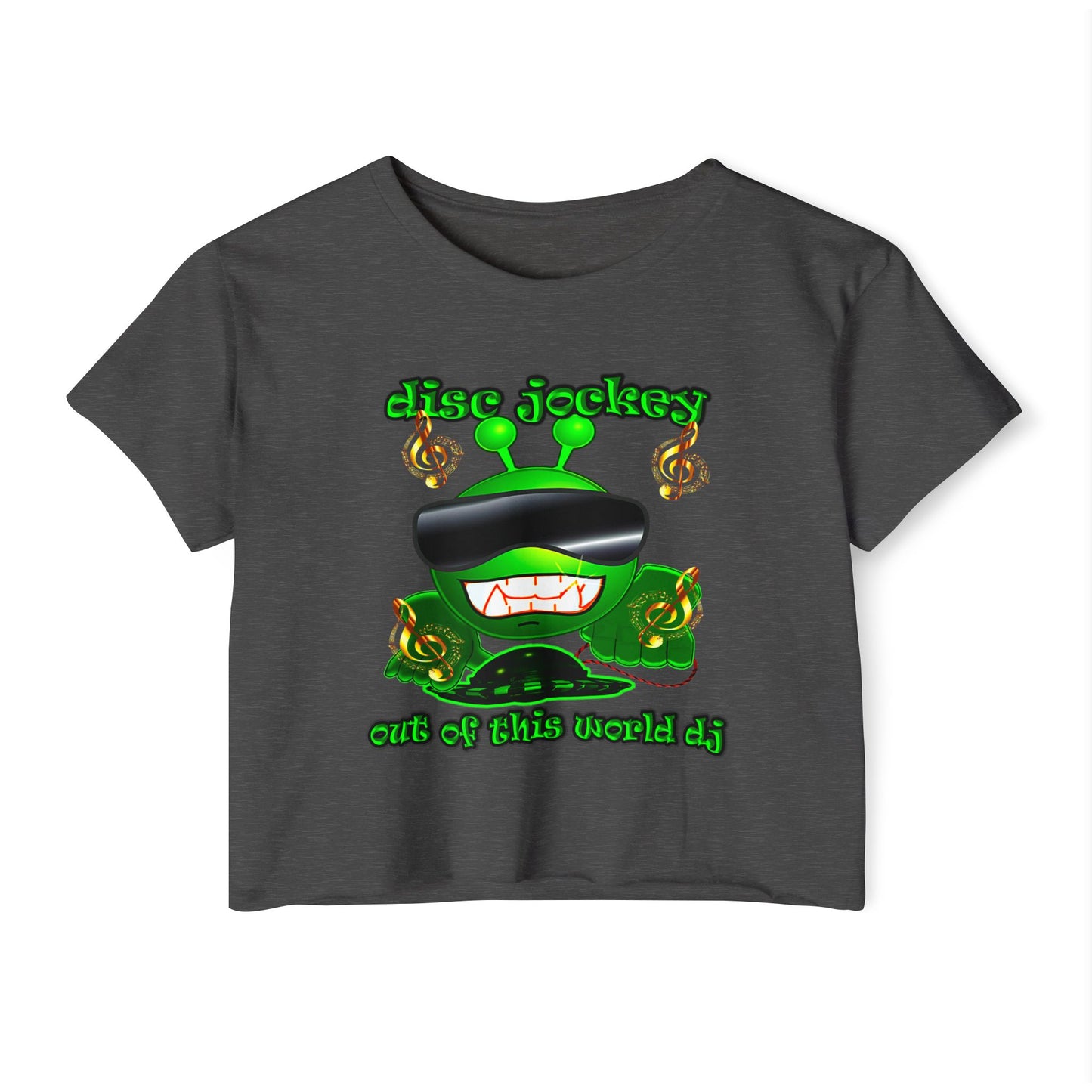 disc jockey - Women's Festival Crop Top