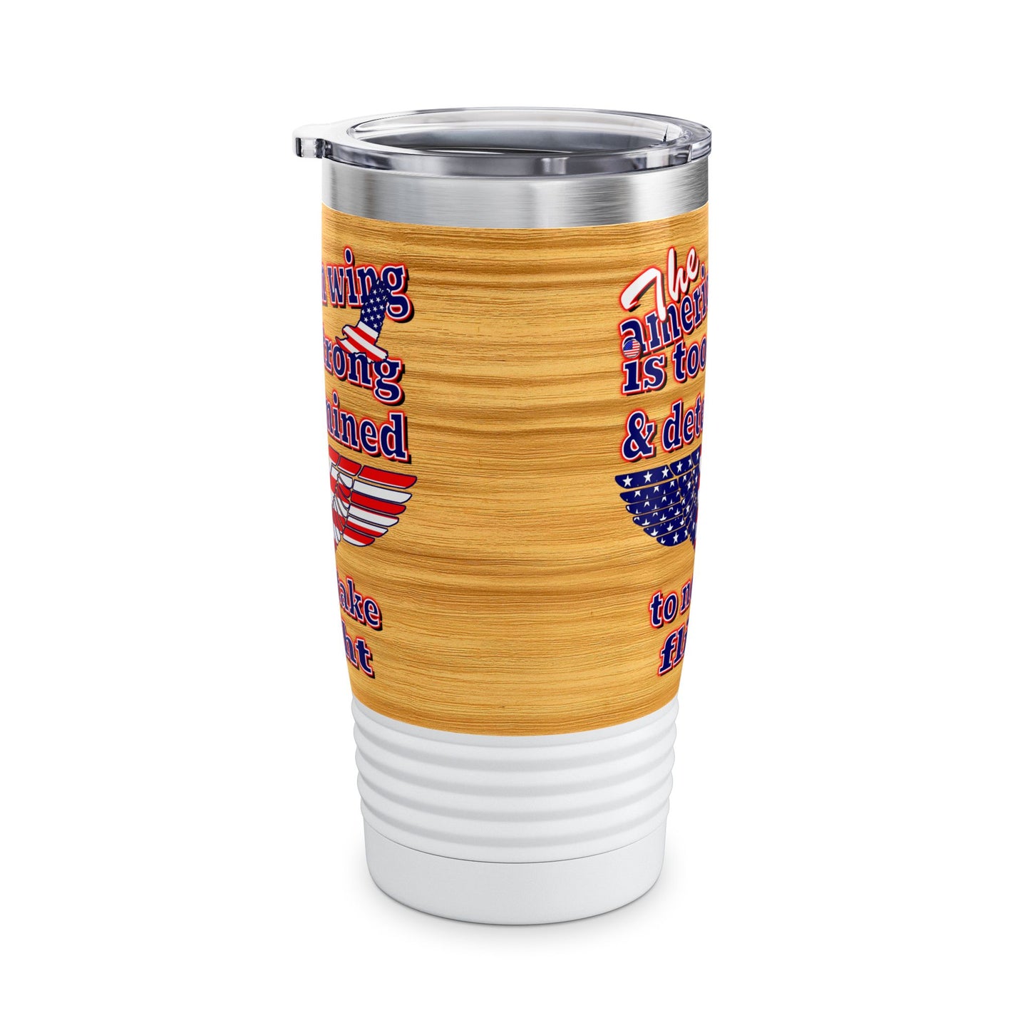 american wing - Ringneck Tumbler, 20oz (butterscotch wood finish)