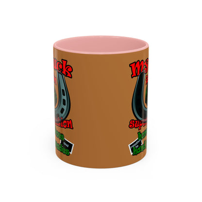 my luck - Accent Mug (light brown)
