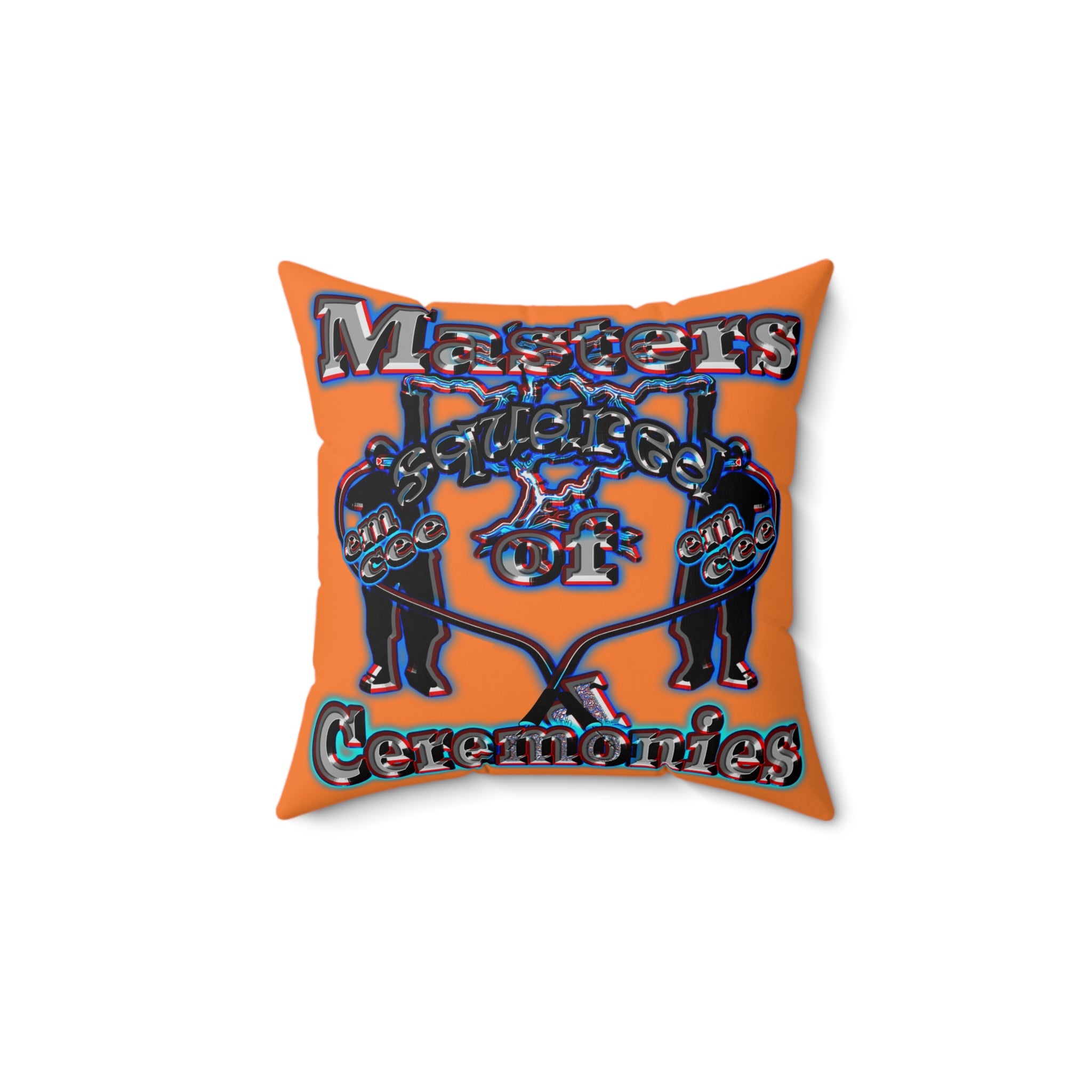 em cee squared - Spun Polyester Square Pillow - (crusta)