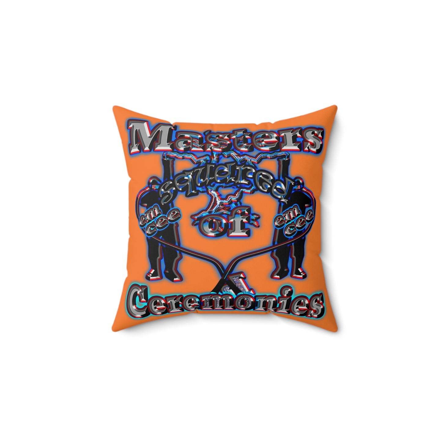 em cee squared - Spun Polyester Square Pillow - (crusta)