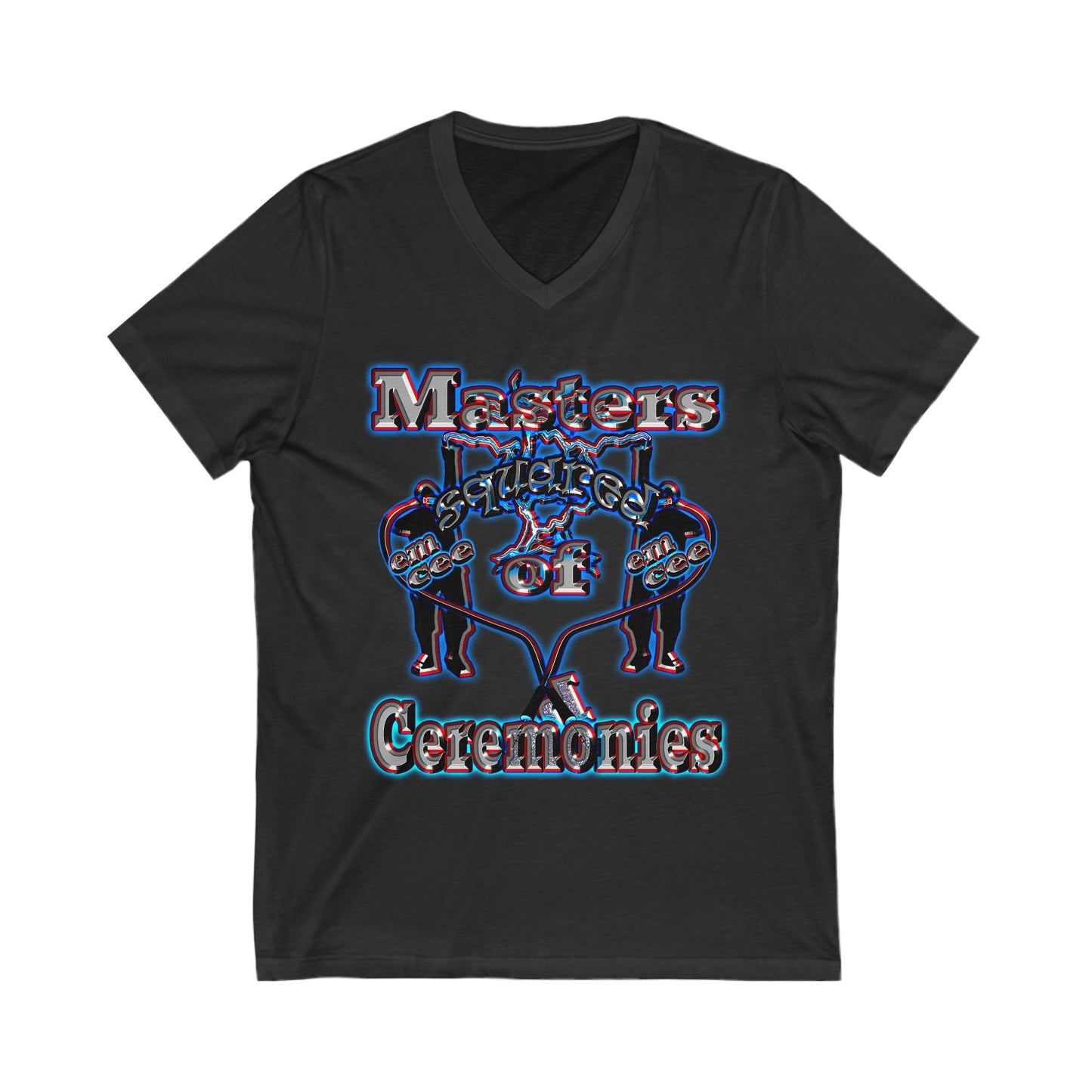 em cee squared - Unisex Jersey Short Sleeve V-Neck Tee