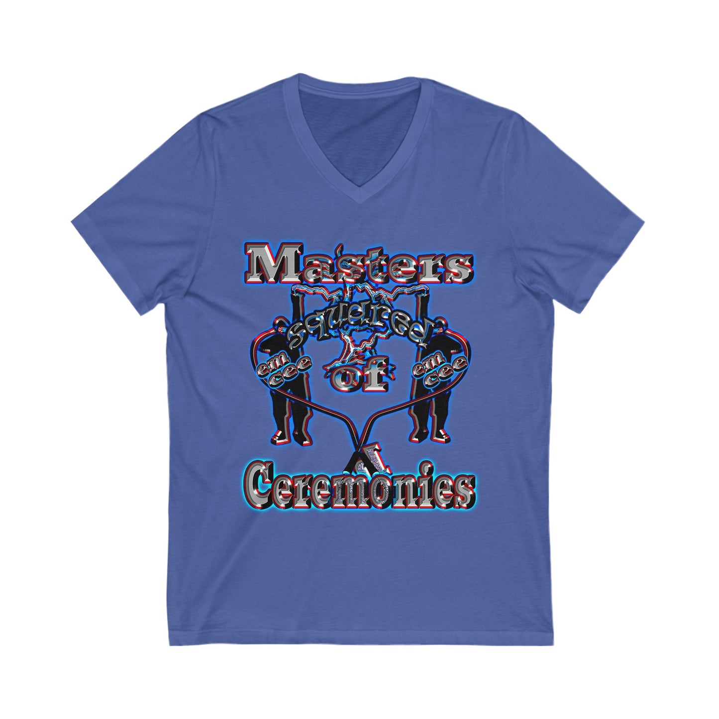 em cee squared - Unisex Jersey Short Sleeve V-Neck Tee