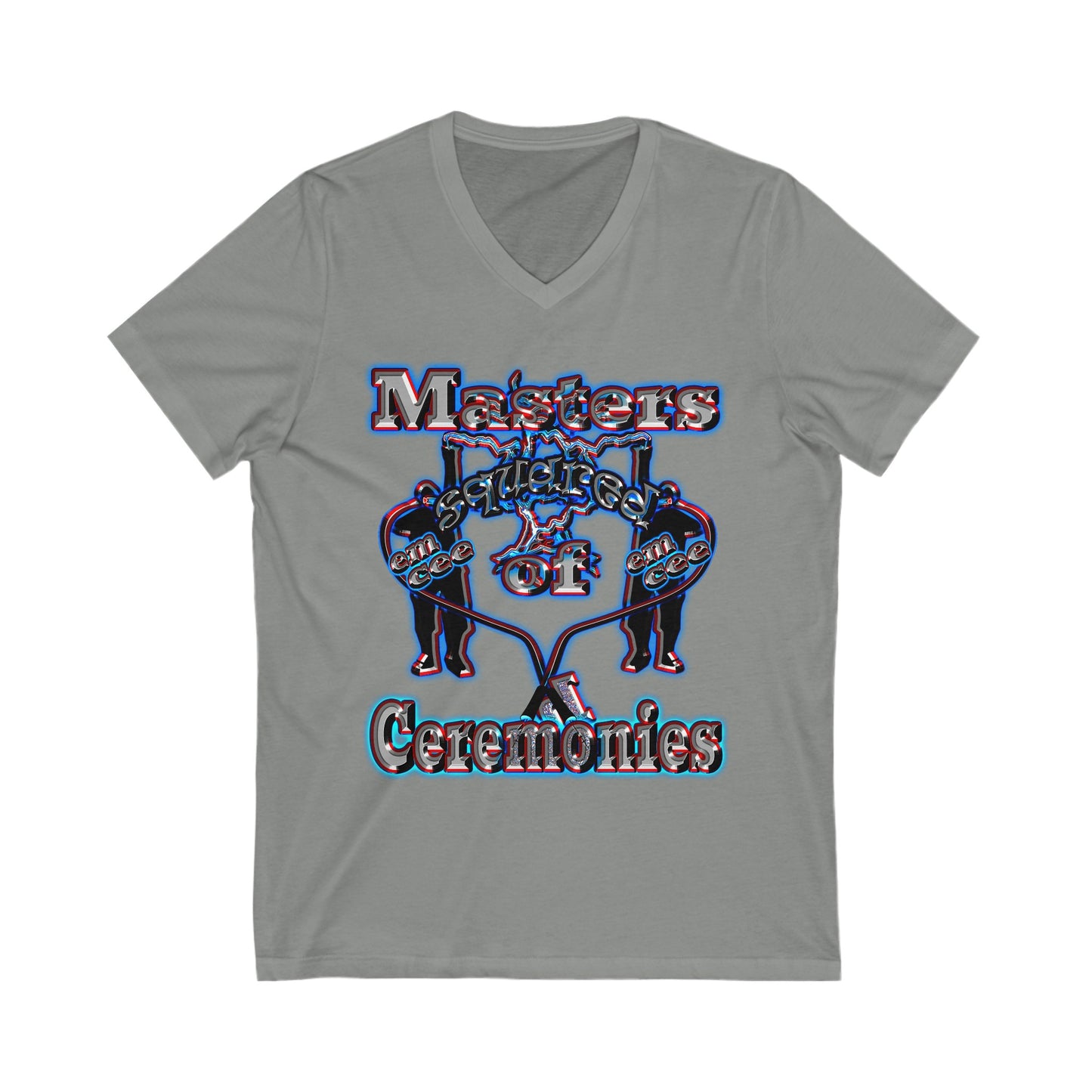 em cee squared - Unisex Jersey Short Sleeve V-Neck Tee