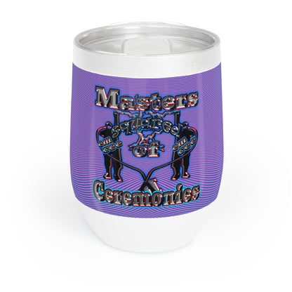 em cee squared - Chill Wine Tumbler (light blue-purple wave)