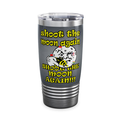 shoot the moon again - Ringneck Tumbler, 20oz (grey-light grey)